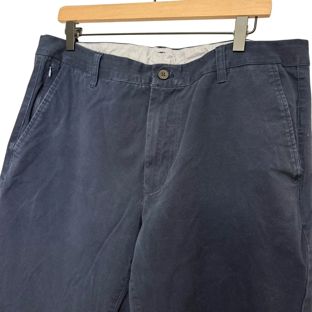 Bonobos Mens Navy Blue Chino Stretch Cotton Slim Dress Pants Measures 36 x‎ 29